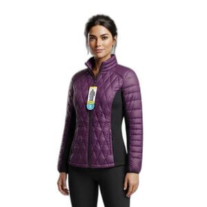 NWT 32 Degrees HEAT Women Ultra Light Down Puffer Jacket Purple S